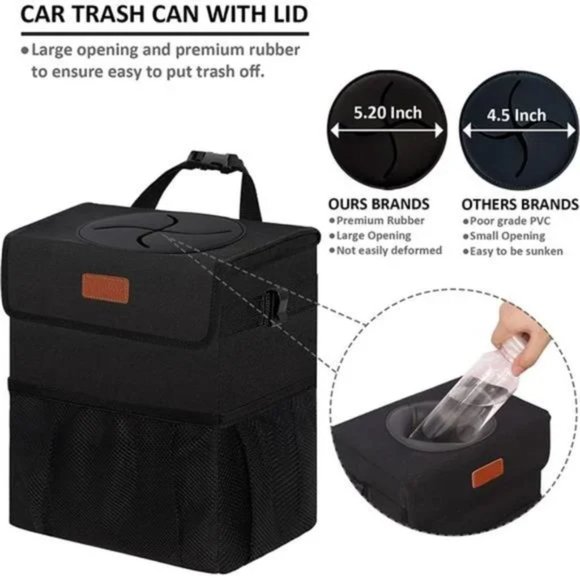New Car Trash Can for Car Leakproof Garbage Bin - Picture 2 of 7